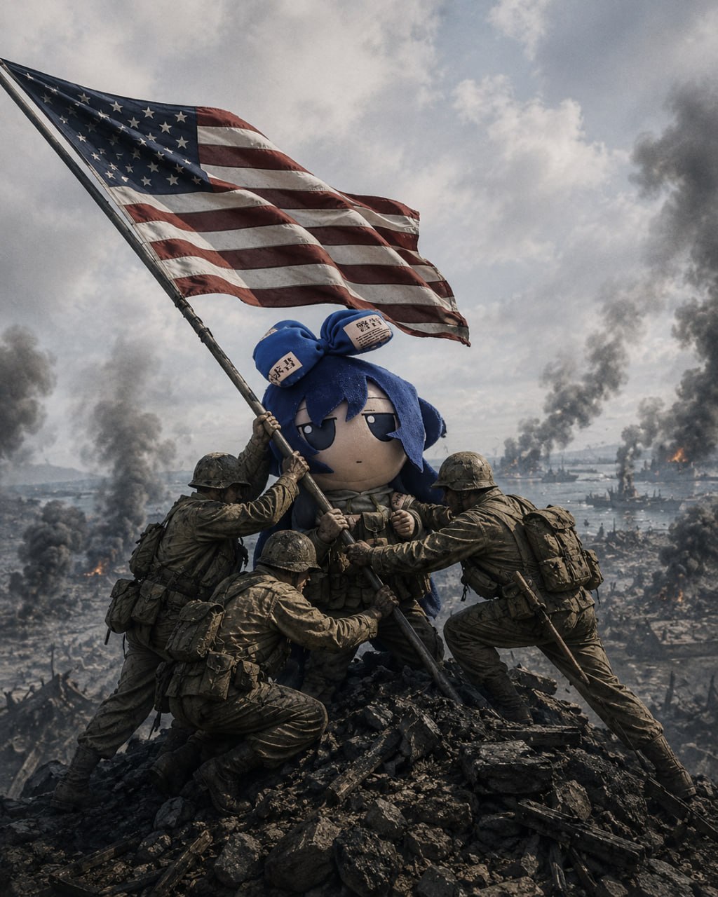 Raising the Colors